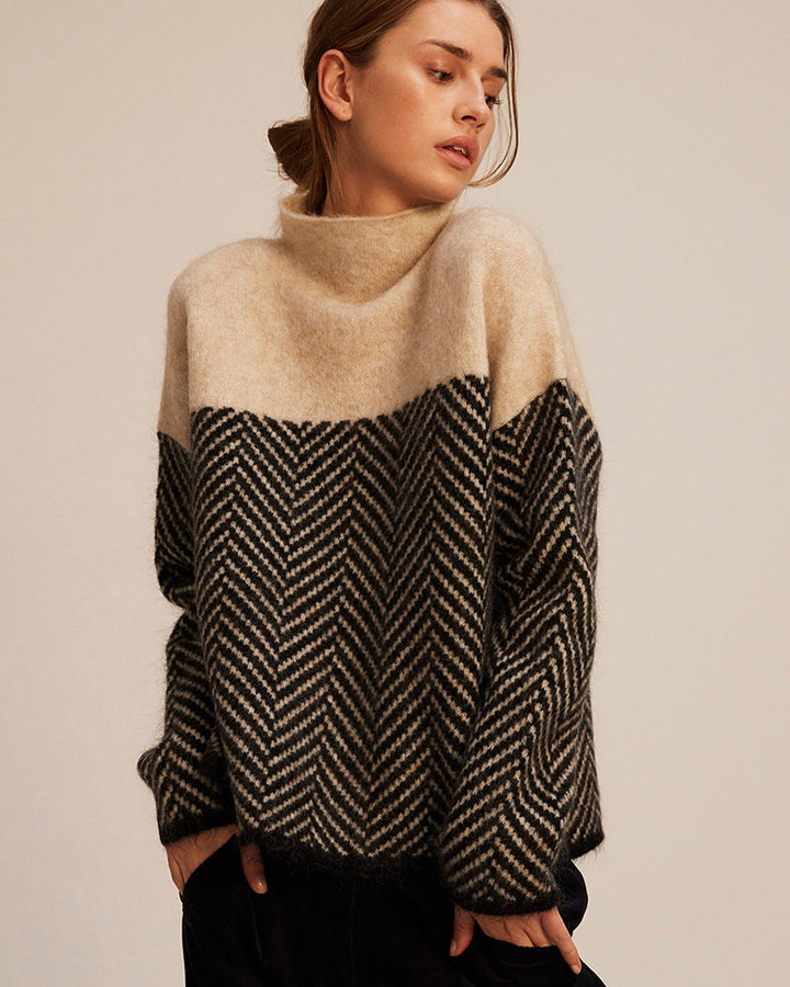 Alice - Cotton turtleneck jumper